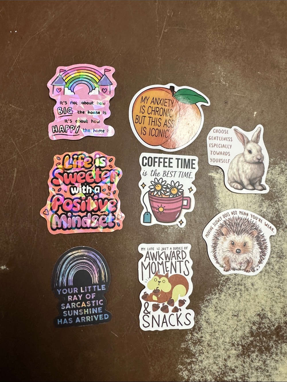 Assorted Cute Small Pets Sticker Pack - Pink, Peach, Brown, White Designs